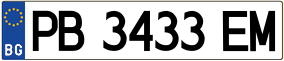 Trailer License Plate